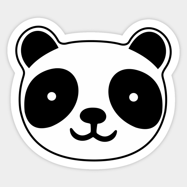 Cute Panda Sticker by XOOXOO